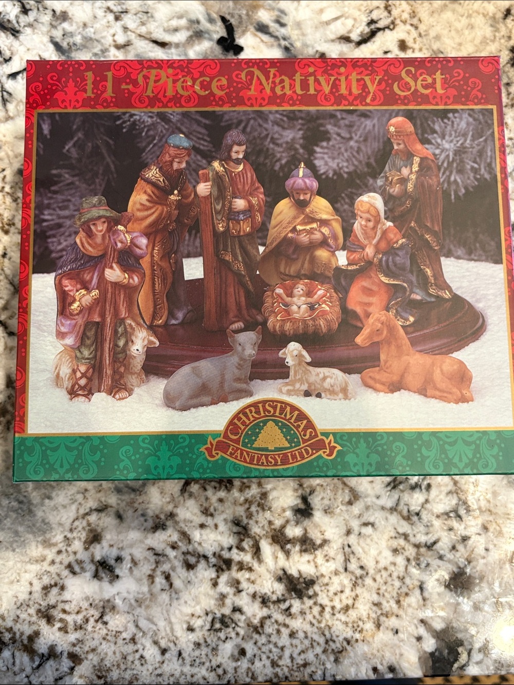 New 11 piece Nativity Set